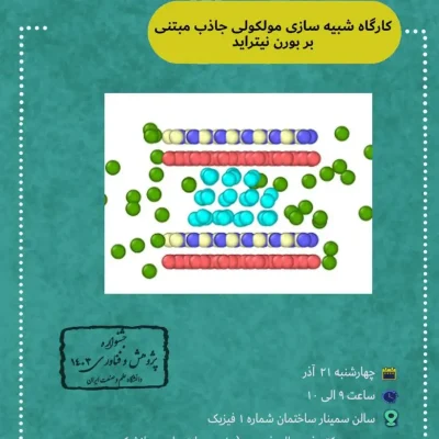 کارگاه شبیه سازی مولکولی جاذب مبتنی بر بورن نیتراید